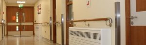 A hospital corridor