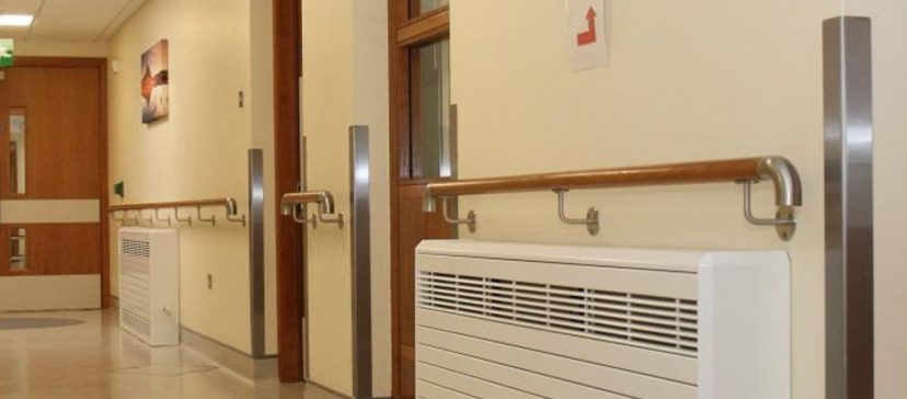 A hospital corridor