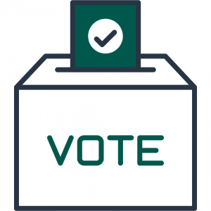 Voting box, to represent how to vote in the career pathway ballot with Fórsa