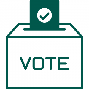 icon for voting in the ballot