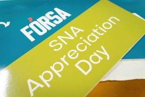 sign which reads "SNA Appreciation Day"