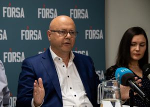 Kevin Callinan at ballot result press conference 2026.
