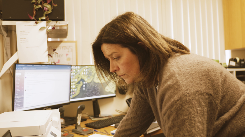 School secretary Gina Byrne, in her office in Birdhill National School, Tipperary.